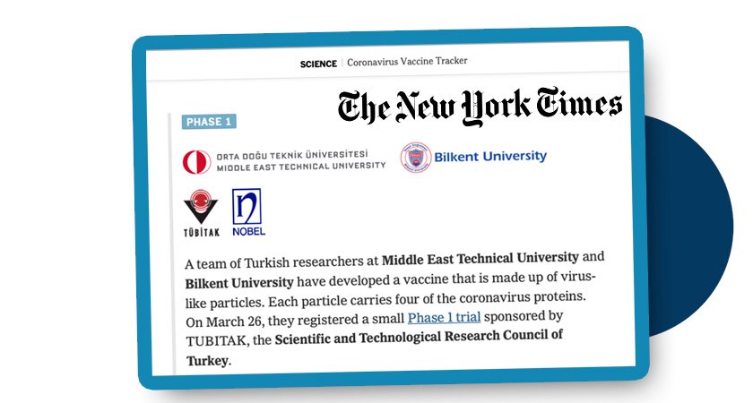 Aşı çalışmamızla The New York Times’de yer aldık