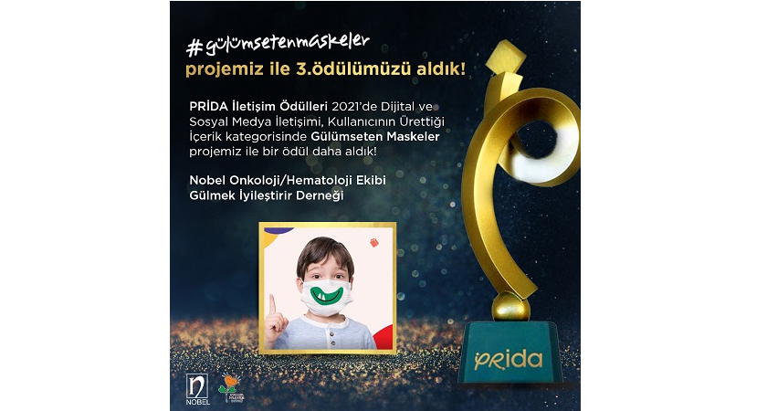 Gülümseten Maskeler Projemiz ile 3. Ödülümüzü Aldık