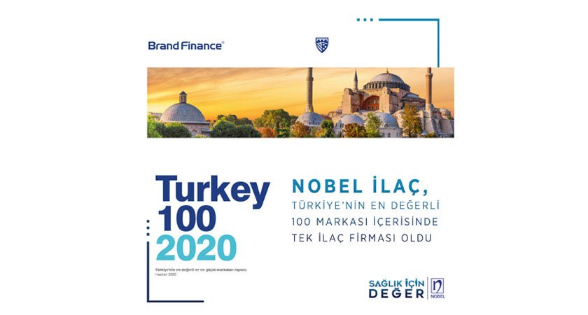 Nobel İlaç, Türkiye’nin En Değerli 100 Markası İçerisinde Tek İlaç Firması Oldu