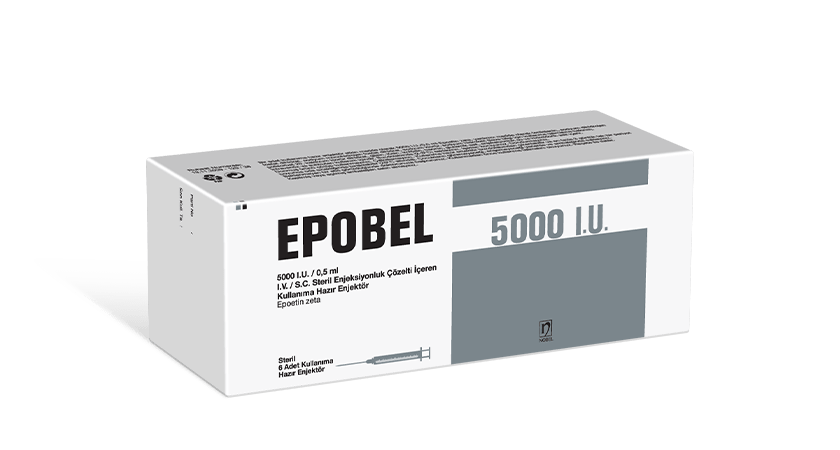 Epobel 5000 I.U./0.5ml I.V./S.C. Steril Enjeksiyonluk Çözelti İçeren Kullanıma Hazır Enjektör