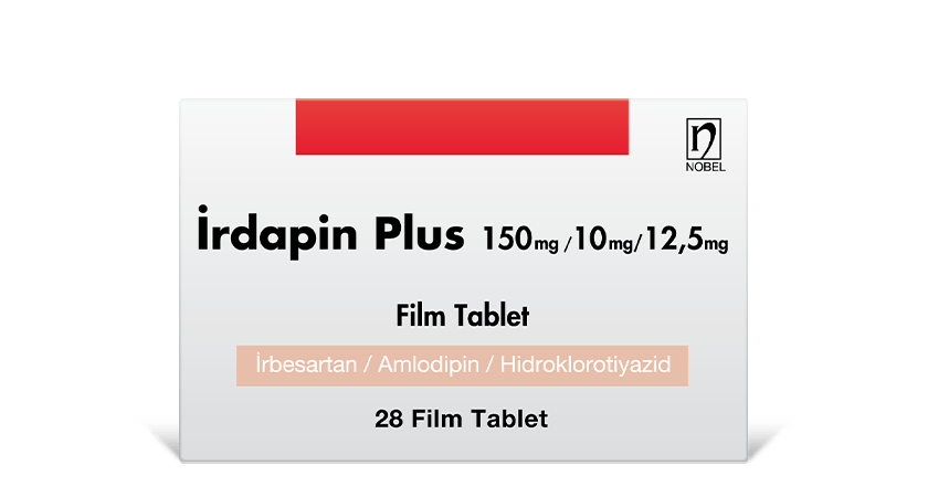İrdapin Plus 150mg/10mg/12.5mg 28 Film Coated Tablets
