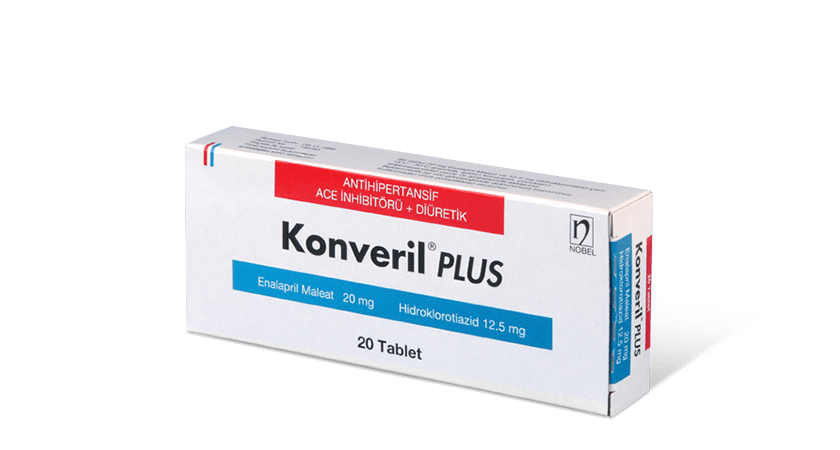 Konveril Plus 20mg/12.5mg 20 Tablets