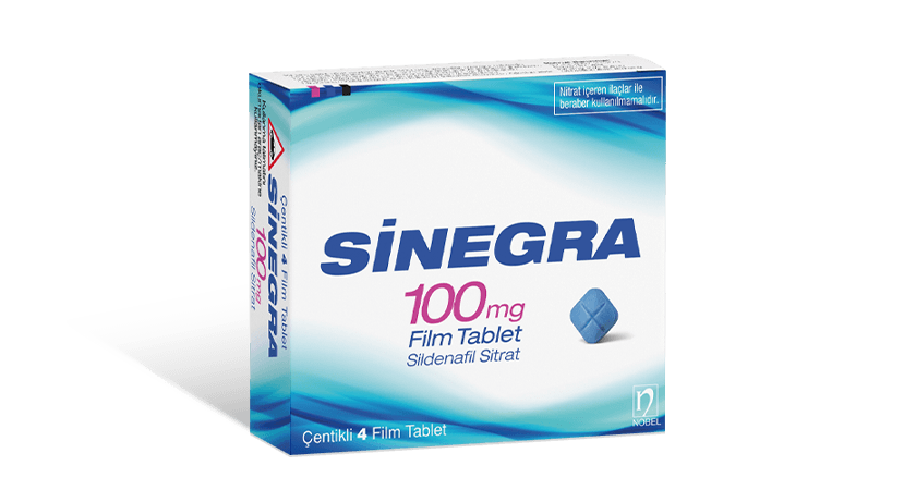 Sinegra 100mg 4 Film Coated Tablets